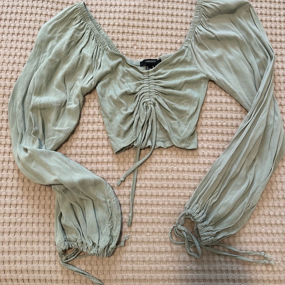 Forever 21 Green crop top
